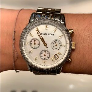 Michael kors watch - silver and gold